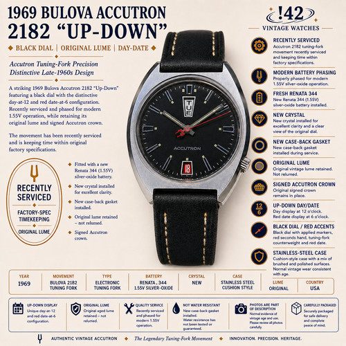 1969 bulova accutron 2182 - accutron,