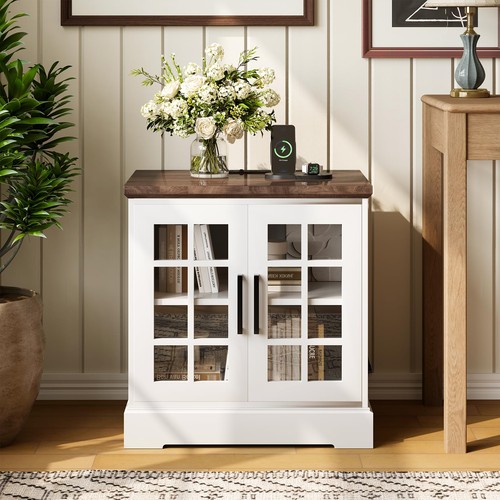 Farmhouse bedside table - table, with