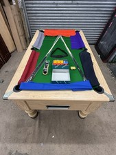 7FT BY 4FT SUPREME PRINCE OAK  COIN OPERATED POOL TABLE CAN DELIVER