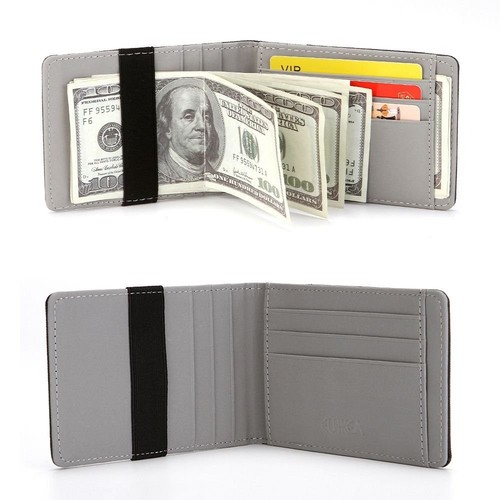 Leather slim card holder - leather,