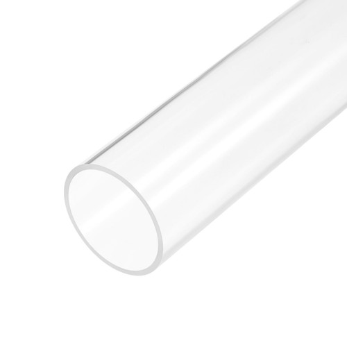 Clear rigid acrylic pipe 56mm - pipe,