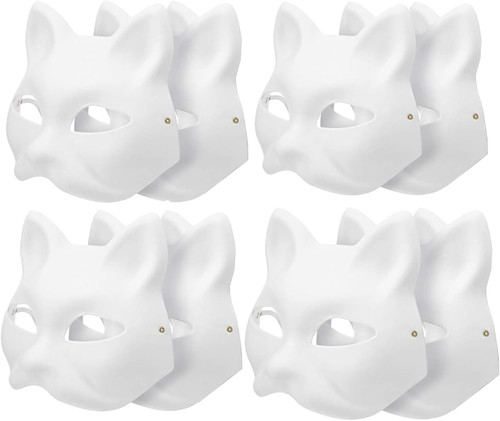 Fox anime cat mask - cat, half