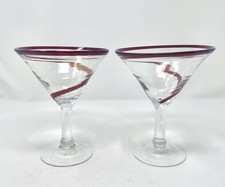 Set Of 2 Red Swirl Jumbo 16 oz