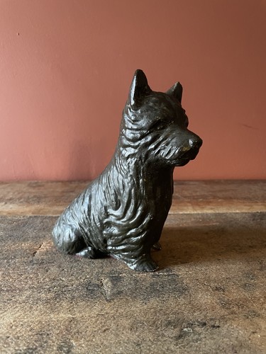 Vintage black scottish terrier - scottish,