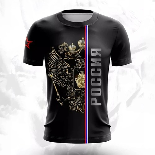 Russia flag print - russia, t