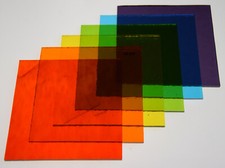 6 PIECES 4" x 4" TRANSPARENT