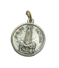 Vintage Our Lady of Fatima Religious Relic Pendant
