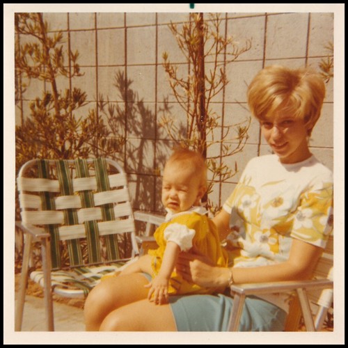 Old color photo blonde - old,