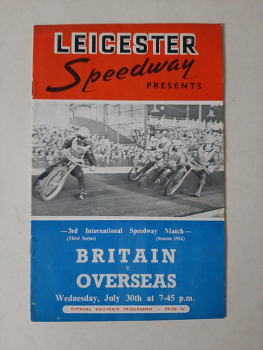 Speedway programme great - programme,