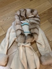 Twenty Fall Cashmere and Real Fox Fur Coat