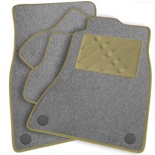 To fit Honda Jazz Car Mats 2009 - 2015 & Heel Pad [GR]