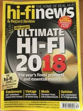 HI-FI News & Record Review Magazine  YEAR BOOK 2018 EXPOSURE QUAD FREE POST   UK
