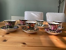 Royal Albert Provincial Flowers Set of 6 tea cups and saucers