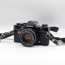 Konica FP-1 Program 35mm Film Camera With 50mm F1.8 Hexanon Prime Lens -untested