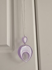 Handmade Resin Purple Necklace