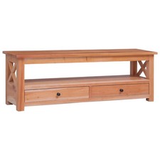 TV Cabinet 120x30x40  Solid Mahogany Wood M4D1