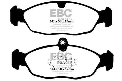 Ebc ultimax rear brake pads - rear,