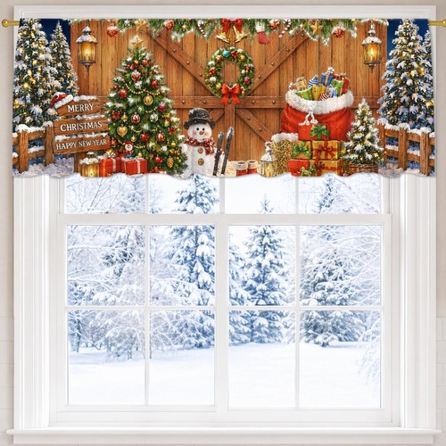 Christmas window valance w - valance, 54"w