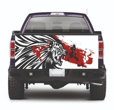 Tailgate truck wrap printed