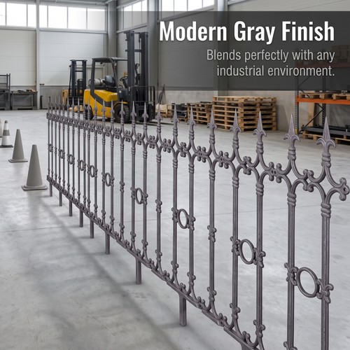 Metal fence pickets cast - metal,