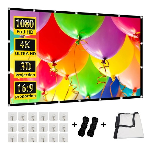 Projector screen foldable - 16:9,