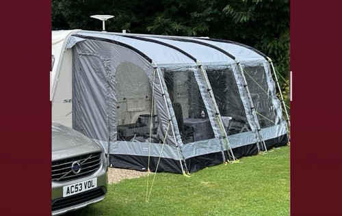 Caravan awning - caravan,