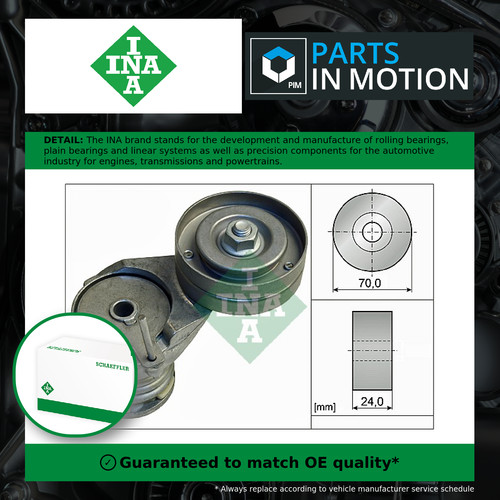 Aux belt tensioner - belt, fits
