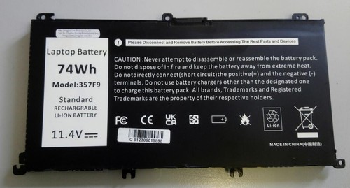 357f9 laptop battery - laptop, dell