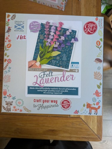 Lavender needle felting kit - lavender, by