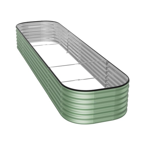 Green large raised garden bed - raised,