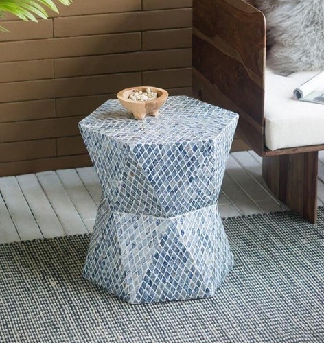 Blue capiz contemporary - capiz,