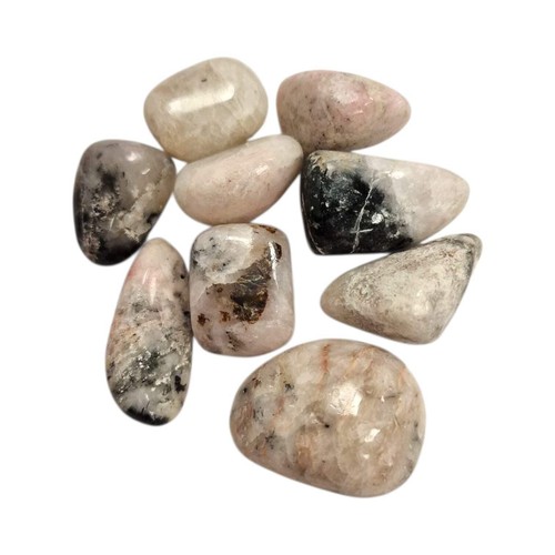 Tugtupite tumble stone - tugtupite, –