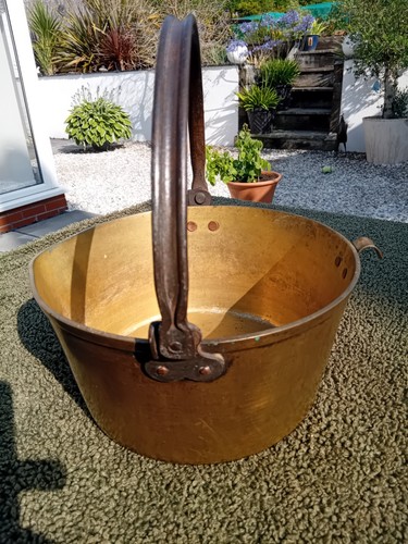 Antique brass jam pan - pan, 1800s