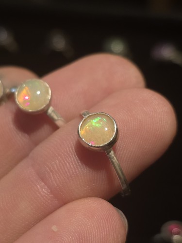 Ethiopian jelly opal ring - opal,