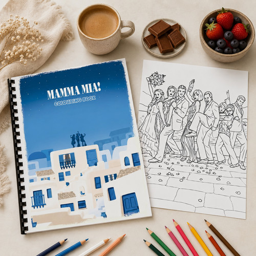 Mamma mia colouring - mia,
