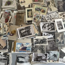 Job Lot UK & Foreign Postcards Mainly Antique 4.5kg Estate Clearance Collector M