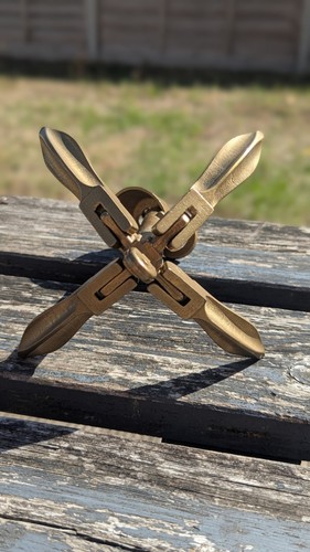 Old brass folding - brass, grapnel