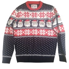 Christmas Jumper Medium Have A Merry Christmas Santa Strip Jumper