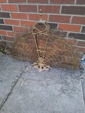 Vintage folding Brass Peacock