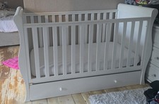 Sleigh Cot with Mattress (cot bed)