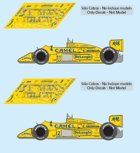 Decals lotus 99t monaco - 99t,