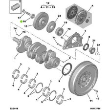 Genuine Peugeot Pulley Washer