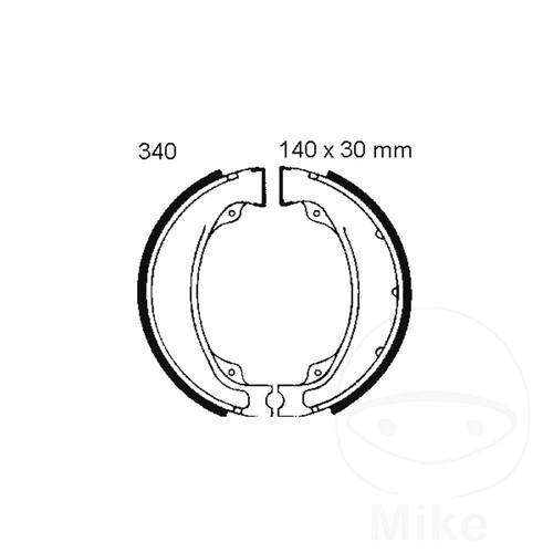 Ebc brake shoes inc springs - shoes,