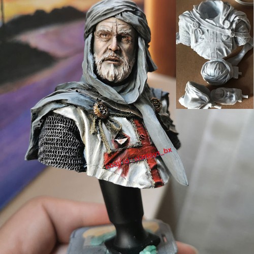 Knight bust unpainted - knight, 1/10
