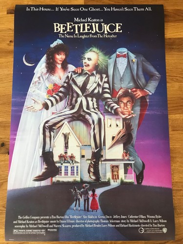 Movie poster beetlejuice 430mm - beetlejuice,