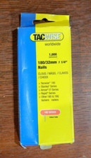 Tacwise Nails for Nail Gun 180/32mm 18G - Pack of 1000 Slightly tatty pack