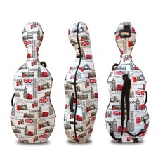 4/4  Red Cello Case/Box Carbon