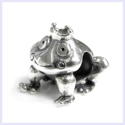 Sterling silver smiling - smiling, frog