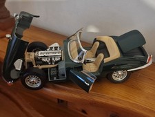 E Type Jaguar Open Top Made in Italy 1:18 Scale Diecast burago 1961 VGC - No Box