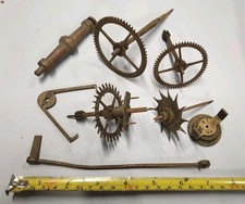 ASSORTMENT OF VERY LARGE CLOCK PARTS FOR REGULATOR CLOCK OR SIMILAR-NO RESERVE!